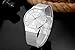 Affute Luxury Ultra Thin Men's Watches Analog Display Quartz Mesh Band Wrist Watch,Silver White