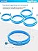 All Prime Non Stick Silicone Egg Ring 4-Pack –Also Included ($9 Value) FREE Egg Separator Tool & Egg Spatula - Egg Ring- Egg Mold - Egg Rings for Frying Eggs - Pancake Rings - Pancake Mold