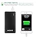 Qualcomm Quick Charge 3.0 iVovo 10000mAh Portable Charger Power Bank with USB C/Type-C Port 5V/3A External Battery Pack for Macbook,Galaxy S7/S6/Edge/Plus,Nexus, iPhone, iPad, Android and More(Black)