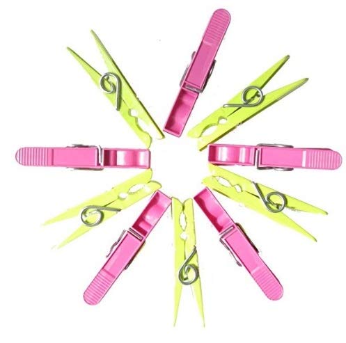 Hagspiel Pack of 100 Plastic Clothes Pegs with Strong Outer Spring, Easy to Wash, Storm Proof, Assorted Colours (Pack of 100 Clothes Pegs Outer Spring)