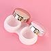 ROSENICE Contact Lens Case Mini Travel Simple Contact Case Container Holder(Luxury Gold)
