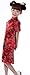 AvaCostume Girls Chinese Dragon Phoenix Qipao Cheongsam Dress, 4, Red