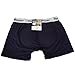 AZAZA Men's Hip-up Cotton Padded Enhancing Butt Boxer Brief (M (28~30 inch), Navy)