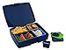 Laptop Lunches Bento-ware Bento Lunch Box with BPA-Free, Leak-proof Containers, Berry Blue