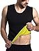 Hisweet Body Shaper for Men Tummy Neoprene Slimming Tank Top Vest Weight Loss Gym Shirt for Workout M