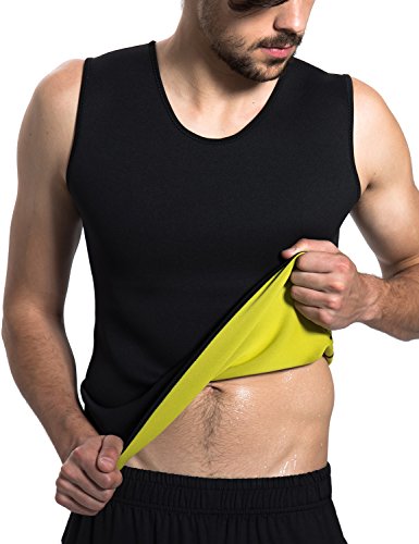 image for Hisweet Body Shaper for Men Tummy Neoprene Slimming Tank Top Vest Weig
