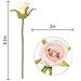 Meiliy 24 Heads Silk Artificial Rose Flower Champagne Pink Fake Roses Bouquets Table Centerpieces for Home Hotel Office Wedding Party Garden Craft Art Decor (Vase not Included)