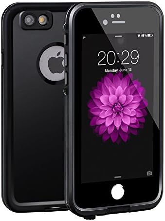 Waterproof Case for iPhone 6S Plus, ANNONGONE IP68 Protection Rating Underwater Protective Full Sealed Cover Shockproof Dirtproof Case for Apple iPhone 6S Plus 5.5"(Black)