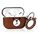 Coralogo Case for Airpods Pro/for Airpods 3 Cute, 3D Animal Fashion Character Silicone Cartoon Airpod Skin Funny Fun Cool Keychain Design Kids Teens Girls Boys Cover Cases Air pods 3 (Brown Bear)