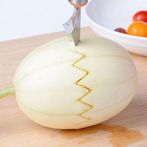 Unmengii Color Random Fashion Stainless Steel Kitchen Dig Ball Scoop Fruit Assorted Spoon Carving Cutter Melon Slicers
