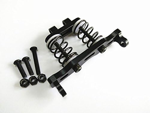 CrazyRacer For 1/10 RC Yeti 1/10th Scale Upgrade Parts Aluminum Front Bumper Absorber - 1 Set Black