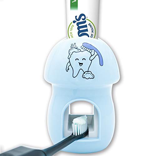 BZ Toothbrush Holder Automatic Toothpaste Dispenser Set Kids Hands Free Toothpaste Squeezer for Family Washroom Bathroom - Thumbnail 7
