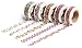 Washi Tape Set (Japanese Masking Tape) by MIKOKA, 0.6 Inches Wide, 32.8 Feet Long, 5 Rolls - Flowers