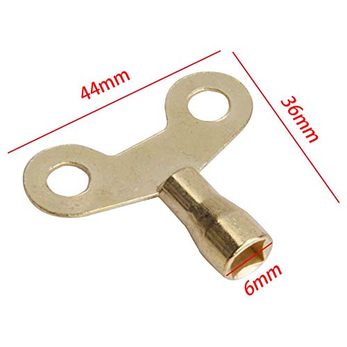 Key 2PCS Plumbing Hole Water Tap Special Lock Radiator Brass Faucet Bleed Square Socket