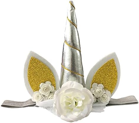 Unicorn Headband Unicorn Birthday Rose Flower Headband Unicorn Party Halloween Christmas Animal Ears ruiqi