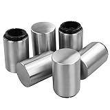 Anbers Beer Bottle Opener with Magnetic Cap Catcher, Stainless Steel, 6 Pack
