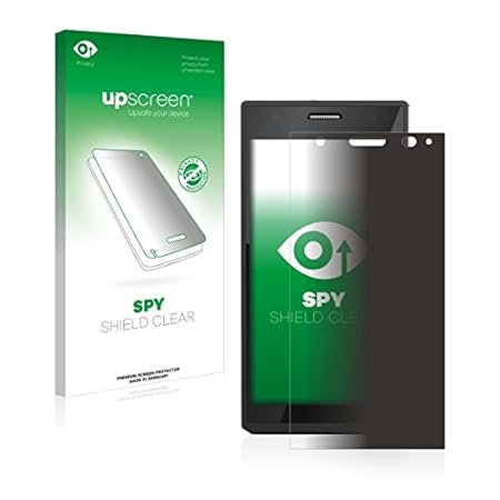 upscreen Spy Shield Clear Blickschutzfolie / Privacy für Panasonic Lumix DMC-CM1 (Sichtschutz ab 30°, Kratzschutz, selbstkleb