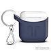 PodPocket Scoop AirPod Storage Case with Protective Translucent Silicone and Impact Protection Indigo Blue