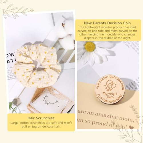 New Mom Gifts, 11 Luxury New Mom Care Package After Baby, Pregnancy Gifts for Expecting Mom To Be, Postpartum Gifts Basket with New Mommy and Baby Essentials for Baby Shower, First Time Mom (Yellow)