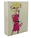 Graphique Barbie Spring Assorted Boxed Notecards, 20 Embellished Gold Foil Classic Barbie Cards on Coated Cardstock, with 4 Designs, Matching Envelopes and Storage Box, 4.25