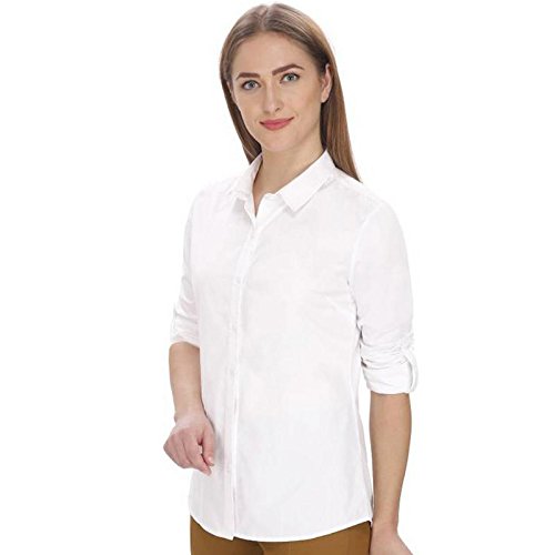 fashion village solid women's white shirt
