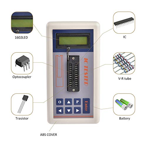 New Transistor Tester Detect IC Meter Maintenance Digital led Tester MOS PNP NPN