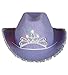 Blinking Pink Tiara Cowboy Hat (Child) (One Size, 1 Pack Purple)