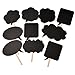 HuanX35 Photo Booth Kit,Writable Black Card Board Photographing Props Party Favor(10pcs Different Shapes), style 1# primary