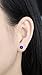 Elensan 6mm Blue Lapis Lazuli Ball Stud Earrings with Sterling Silver for Woman