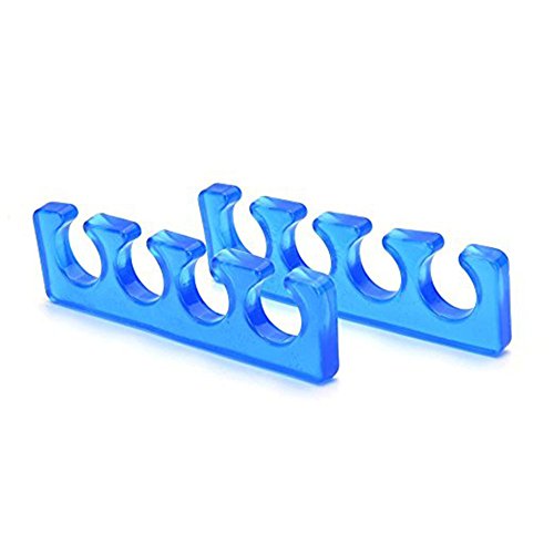 Hosaire 1 Pair Toe Separators, Soft Two Silicone Finger Toe Spacers, Great Toe Cushions, Apply Nail Polish During Pedicure Manicure