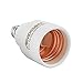 E12 TO E26 Adapter, ARVIDSSON E12 Light Socket, E12 E26 Adapter, E12 to E26 E27 Ceiling fans Chandelier Socket, Convert E26 Base to E12 Socket (E12 to E26 - 6 Pack)