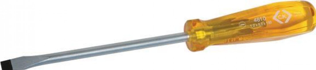 C.K T4810 06 Flared Tip Slotted Screwdriver — image 1