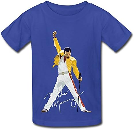 Dvigo Youth's Queen Band Freddie Mercury Autograph Sign 100% Cotton Tee