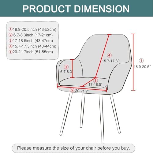 N/A Stretch Velvet Low Short Back Chair Cover, Curved Back Chair Slipcover Rouran Removable Washable Armrest Counter Height Bar Stools Covers,E,4pack