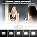 Nicewell Vanity Mirror Lights Dimmable 10 LED Bulbs Makeup Kit USB Power Supply Plug DIY Hollywood Style Adjustable Touch Sensor for Dressing Table Bathroom Wall Mirror Lighting (Mirror not Included)