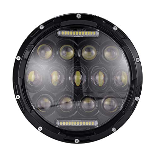 POWLAB 7 Inch Jeep Led Headlights 13 LED Headlamp Jeep Wrangler Headlights Hi/Low Beam with DRL for Jeep Wrangler JK JKU TJ CJ LJ Off Road 4x4 Truck