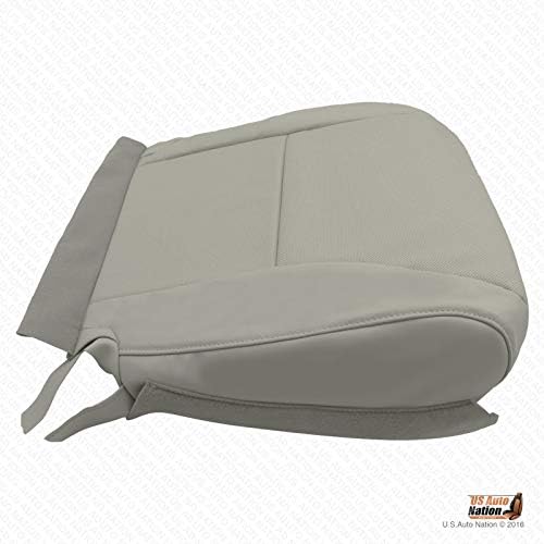 US Auto Nation Driver Bottom Replacement Perforated Leather Seat Cover Gray For2010 Lexus RX350