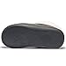 NewDenBer Men's Warm Memory Foam Suede Plush Fleece Lined Slip on Indoor Outdoor Clog House Slippers (10.5-11.5 D(M) US, Black Grey)