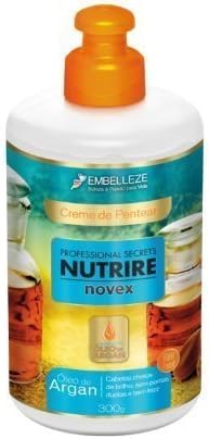 Embelleze Novex Argan Oil Leave-In Conditioner - 10.6 Oz | Embelleze Novex ?leo de Argan Creme de Pentear - 300g
