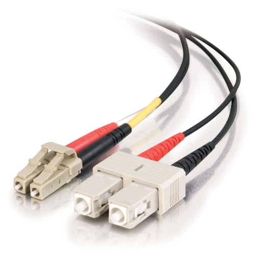 C2G/Cables to Go 37623 LC/SC Plenum-Rated Duplex 50/125 Multimode Fiber Patch C…