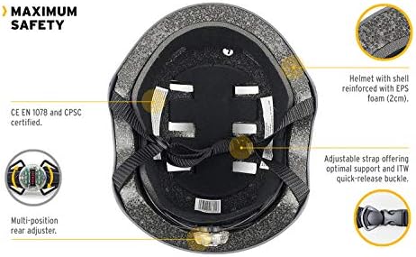 PANK Casque pour Trottinette électrique, vélo Urbain, Roller et Skateboard. Conception Ultra légère. Éclairage LED arrière Multiposition.