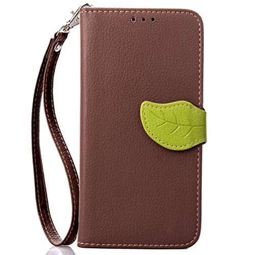 ZSTVIVA iPhone Xs Max Leather Phone Case 6.5 inch PU Flip Soft TPU Inner Cover Buckle Wallet Bracket Anti-Fall Shockproof Lychee Texture Smartphone Case