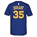 adidas NBA Golden State Warriors Kevin Durant Blue Premium Name & Number T (Large)