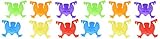 Fun-Filled Assorted Colors Mini Jumping Frogs Party Favours, , 2" x 2", Pack of 12