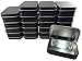 MUDHEN 24 Pack! Tin Boxes - Black - Hinged Rectangular Storage Boxes - Great for Crafts, Gifts, Candles, Soap, and Other Uses - 3.75 by 2.45 by 0.8 inches (Same Size As an Empty Altoids Tin) (Black)