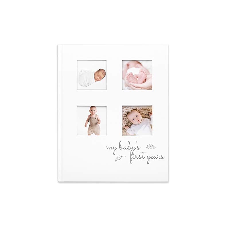 Baby Memory Book First 5 Years Journal – Modern Minimalist Hardcover 66 Pages First Year Milestone Newborn Journal for…