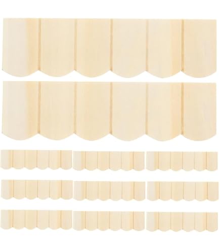 10 Unpainted Miniature Wooden Elf Doors | Fairy Garden Decor | DIY Craft Projects - View #3