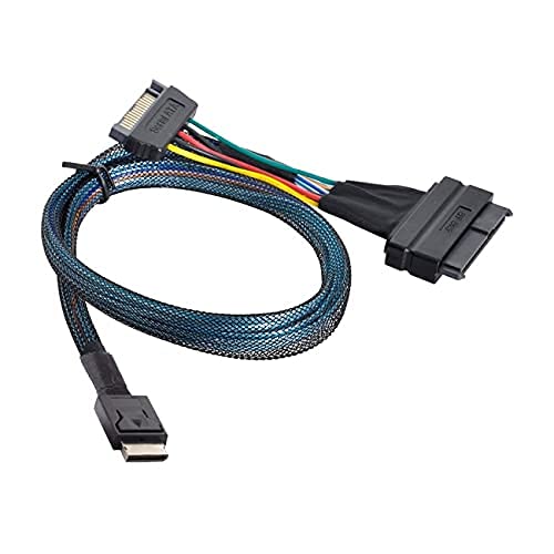 NFHK Oculink SFF-8611 to U.2 U.3 SFF-8639 NVME PCIe PCI-Express SSD Cable for Mainboard SSD