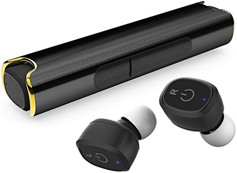 Wireless Earbuds, Allytech Mini S2 TWS Stereo In-Ear Wireless Earphone with Mic IPX7 Waterproof Sweatproof Sports Headset with Magnetic Charging Box for iPhone Android (Black)