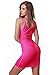Ladies/Womens Cotton Extra Long Stretch Tank Top/Vest (S, Dark Pink)